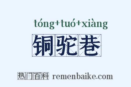 铜驼巷是什么意思的图片